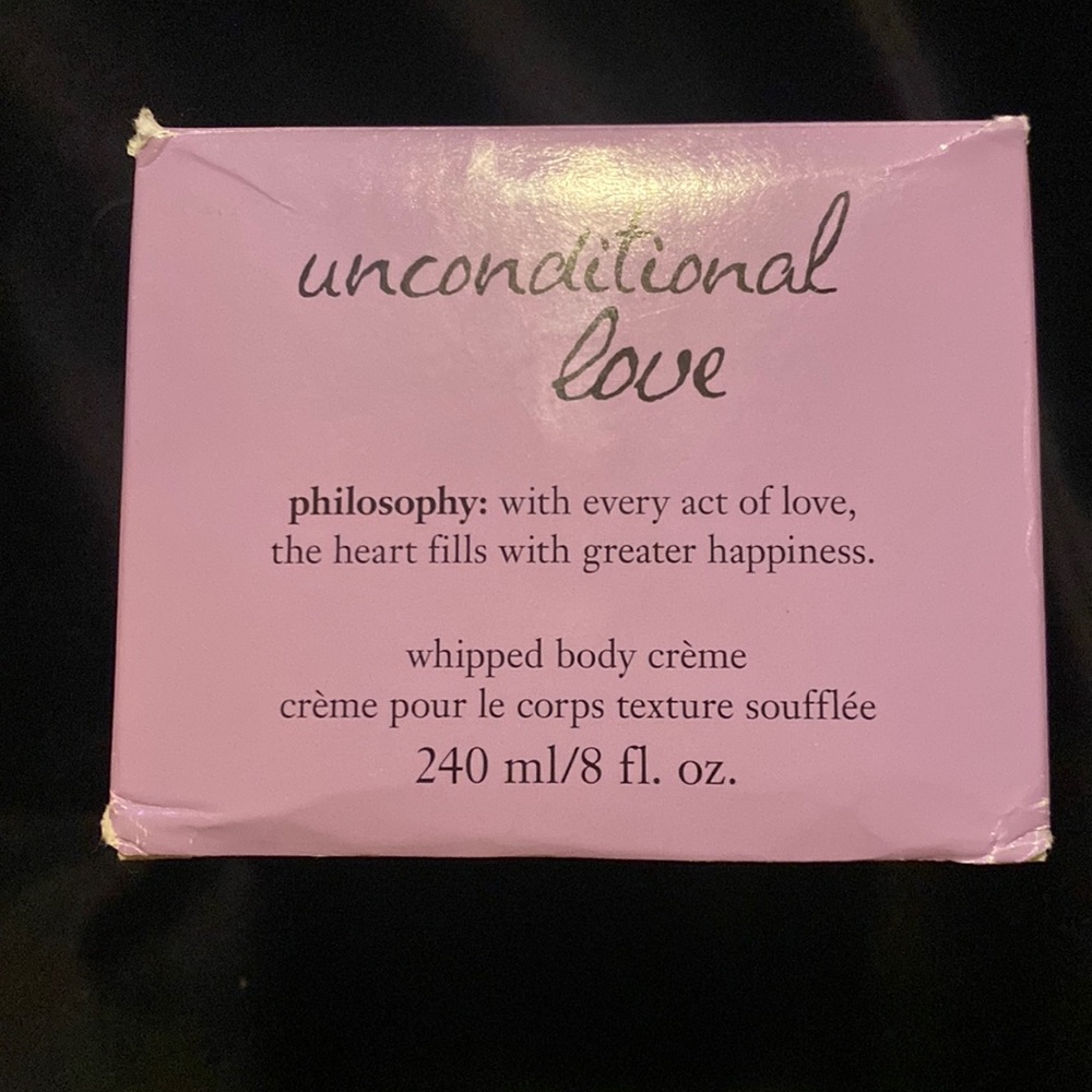 NIB - Philosophy - 8oz  Unconditional Love